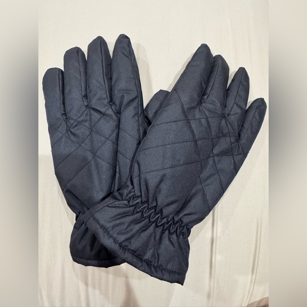 Isotonor Black Quilted Winter Gloves - Picture 1 of 3